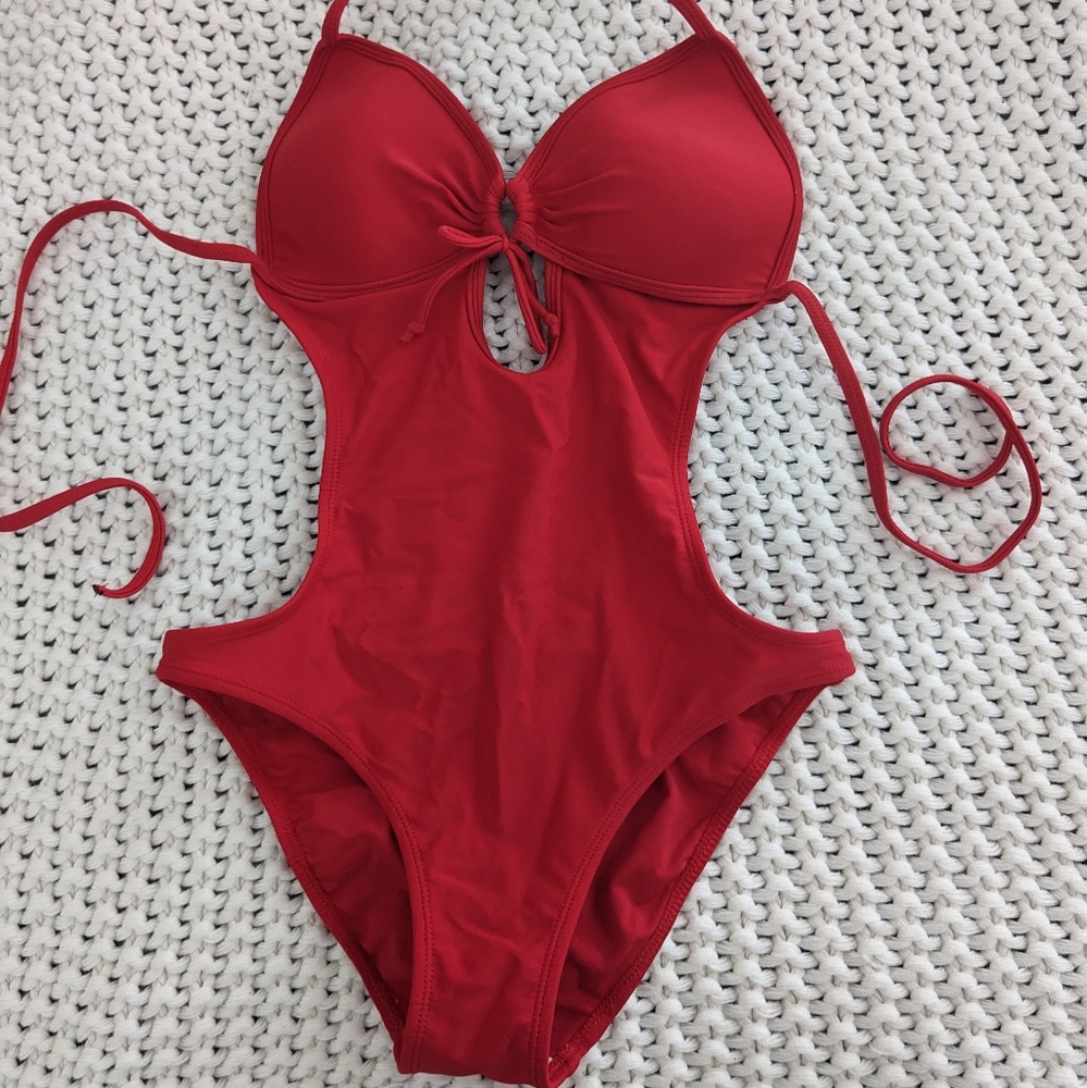 Red Monokini swimsuit, Venus, size 6